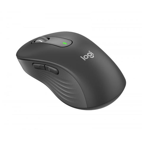 Logitech Signature M650 Grande - Mouse - taglia larga - ottica - 5 pulsanti - senza fili - 2.4 GHz, Bluetooth - ricevitore USB Logitech Logi Bolt - grafite
