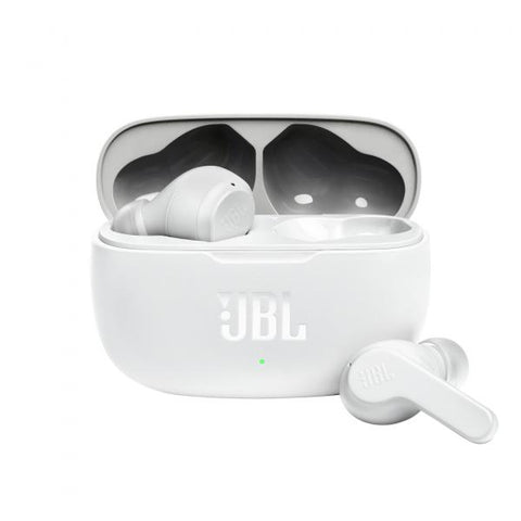 JBL WAVE 200TW AURICOLARI IN EAR BLUETOOTH DEEP BASS CON CUSTODIA DI RICARICA BIANCO