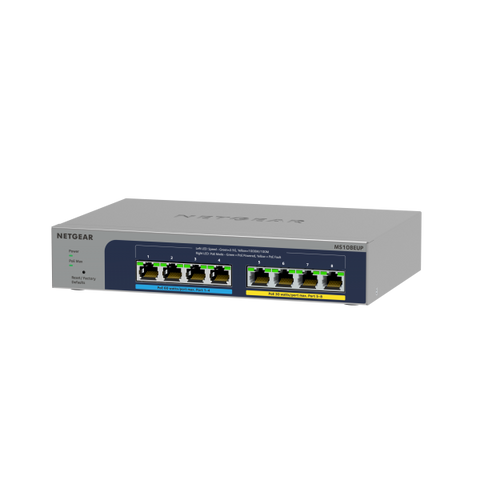 NETGEAR 8-port Ultra60 PoE++ Multi-Gigabit [2.5G] Ethernet Plus Switch Gestito L2/L3 2.5G Ethernet [100/1000/2500] Supporto Power over Ethernet [PoE] Grigio (8P 2.5G ULTRA60 POE++ SWITCH - MULTI-GIGA