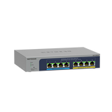 NETGEAR 8-port Ultra60 PoE++ Multi-Gigabit [2.5G] Ethernet Plus Switch Gestito L2/L3 2.5G Ethernet [100/1000/2500] Supporto Power over Ethernet [PoE] Grigio (8P 2.5G ULTRA60 POE++ SWITCH - MULTI-GIGA