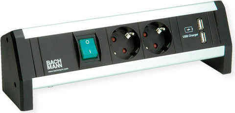 Bachmann Steckdoseneinheit 2xSchuko,USB 902.1837 (902.1837)