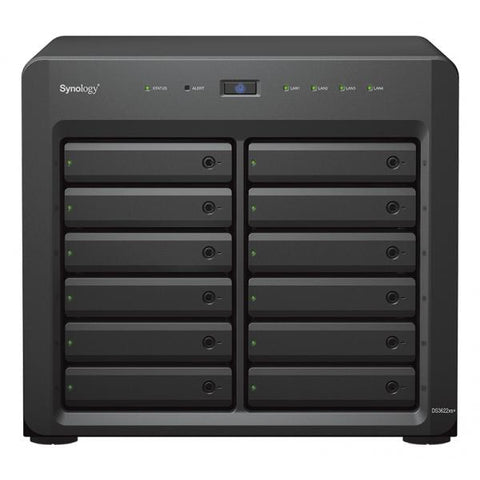 Synology DiskStation DS3622xs+ NAS Desktop Intel Xeon D D-1531 16 GB DDR4 144 TB HDD DiskStation Manager Nero (Synology DiskStation DS3622xs+ 144TB [Synology HAT5300]; 12 bay desktop; Intel [5Yea
