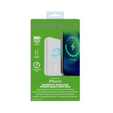 CELLY MAG POWERBANK + CARICBATTERIE WIRELESS PER APPLE iPHONE 5000mAh WHITE