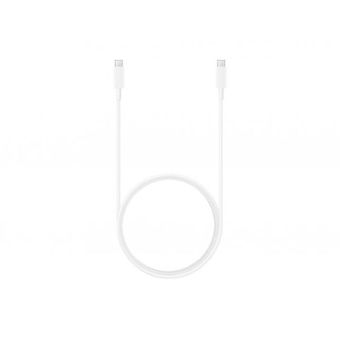 Cable Samsung Cavo USB-C a USB-C EP-DX510JW de 1,8 m y 5 A, color blanco 