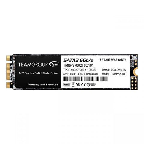Team Group MS30 M.2 SATA SSD 2 TB Serial ATA III (Team MS30 [TM8PS7002T0C101] 2TB, M.2 Sata Interface, Read 530MB/s, Write 480MB/s, 3 Year Warranty)