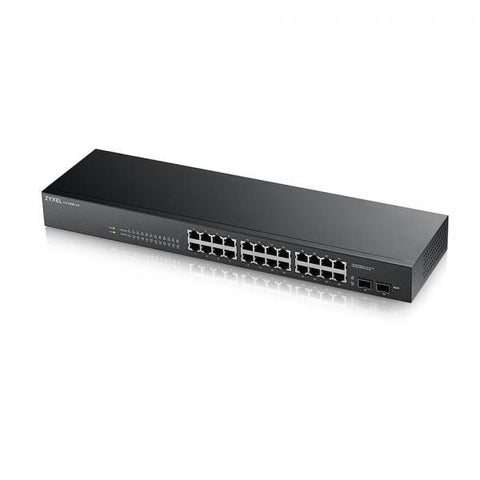 Zyxel GS-1900-24 v2 Gestito L2 Gigabit Ethernet [10/100/1000] 1U Nero (24 PORT GBE L2 SMART SWITCH - RACKMOUNT FANLESS V2)