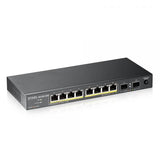 Zyxel GS1100-10HP v2 No gestiona Gigabit Ethernet [10/100/1000] Soporte Power over Ethernet [PoE] Negro (GS1100-10HP V2 - GS1100-10HP-EU0102F) 