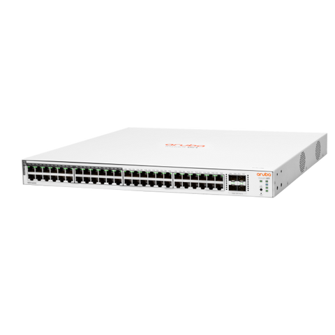 HPE Aruba Networking Aruba Instant On 1830 48G 24p Class4 PoE 4SFP 370W Gestito L2 Gigabit Ethernet [10/100/1000] Supporto Power over Ethernet [PoE] 1U (HPE Networking Instant On 1830 48G 24p Class4