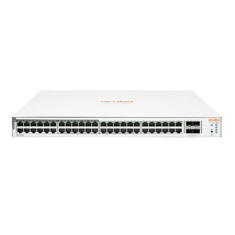 HPE Aruba Networking Aruba Instant On 1830 48G 24p Class4 PoE 4SFP 370W Gestito L2 Gigabit Ethernet [10/100/1000] Supporto Power over Ethernet [PoE] 1U (HPE Networking Instant On 1830 48G 24p Class4