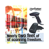 Manhattan 177672 lettore di codici a barre Lettore di codici a barre portatile 1D CCD Nero