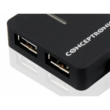 HUB USB 2.0 4 PORTE BK (DA VIAGGIO) 4*USB A DESIGN COMPATTO