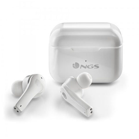 NGS ARTICA BLOOM AURICOLARI ON-EAR TWS BLUETOOTH COMANDI TOUCH CUSTODIA DI RICARICA USB-C WHITE