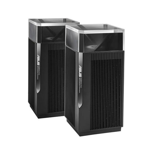 ASUS ZenWiFi Pro XT12[2-PK] Banda tripla [2.4 GHz/5 GHz/5 GHz] Wi-Fi 6 [802.11ax] Nero 4 Interno (Asus [ZenWiFi Pro XT12] AX11000 Tri-Band Mesh Wi-Fi 6 Routers, 2 Pack, AiMesh Tech, 2.5G WAN, 2.5G LA