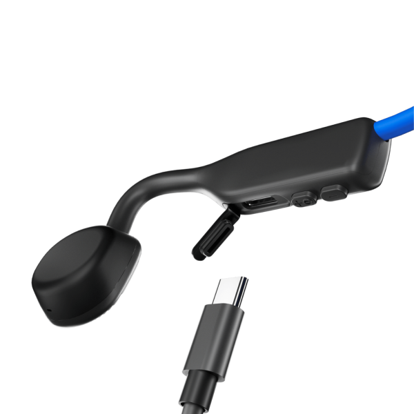 Aftershokz OpenMove Cuffie Wireless A clip Musica e Chiamate USB tipo-C Bluetooth Blu