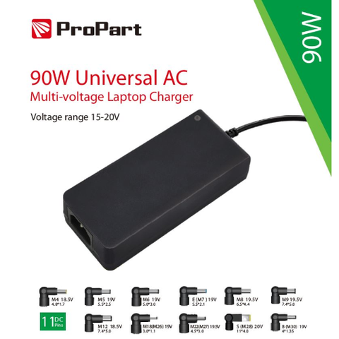 PROPART ALIMENTATORE UNIVERSALE NOTEBOOK MULTI-VOLTAGGIO 90W