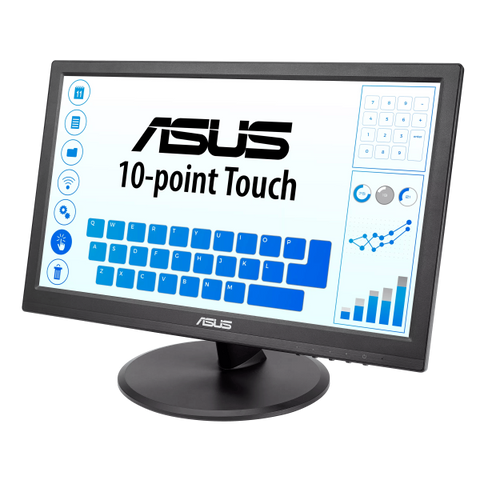 ASUS VT168HR 39,6 cm (15.6") 1366 x 768 Pixel Multi-touch Nero