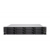QNAP TS-H1886XU-RP-R2 NAS Armadio [3U] Intel Xeon D D-1622 32 GB DDR4 0 TB QuTS hero Nero, Grigio (QNAP TS-h1886XU-RP R2 - Server NAS - 18 alloggiamenti - montabile in rack - SATA 6Gb/s - RAID 0,