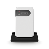 Emporia SIMPLICITYglam 7,11 cm (2.8") 102 g Nero, Bianco Telefono per anziani
