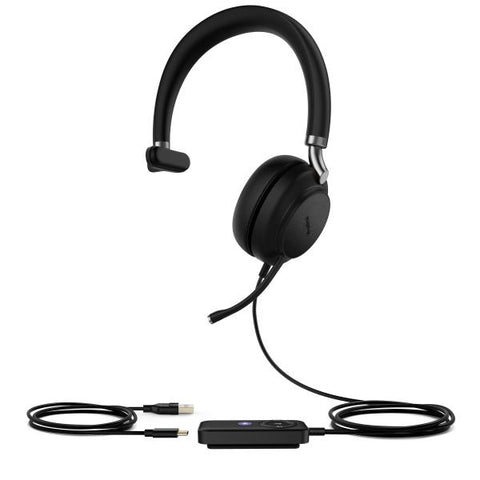 Yealink UH38 Auricolare Con cavo e senza cavo A Padiglione Musica e Chiamate USB tipo-C Bluetooth Nero