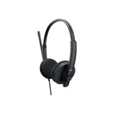 DELL WH1022 CUFFIE STEREO CON MICROFONO TASTO DI RISPOSTA E CONTROLLO VOLUME CABLATO USB NERO