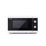 SHARP YC-MG01EW FORNO A MICROONDE CON GRILL 20L 800W MECCANICO 5 LIVELLI DI POTENZA ILLUMINAZIONE INTERNA BIANCO