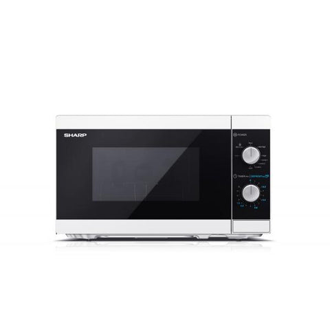 SHARP YC-MG01EW FORNO A MICROONDE CON GRILL 20L 800W MECCANICO 5 LIVELLI DI POTENZA ILLUMINAZIONE INTERNA BIANCO