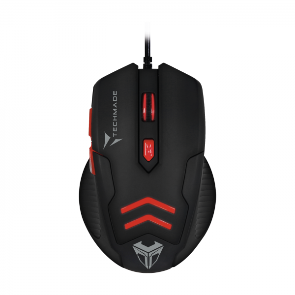 MOUSE TECHMADE + TAPPETINO GAMING TM-M016-RED