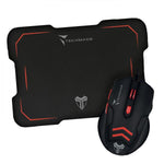 MOUSE TECHMADE + TAPPETINO GAMING TM-M016-RED