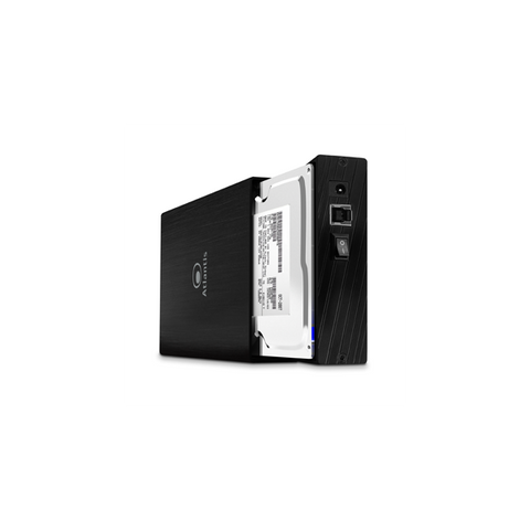 BOX ESTERNO ATLANTIS USB 3.0 SATA FINO A 4TB A06-HDE-354B x STORAGE 3.5'' nero inclusa base di supporto