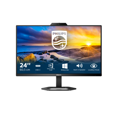 Monitor Philips serie 5000 24E1N5300HE/00 para PC, 60,5 cm [23,8"], 1920 x 1080 píxeles, Full HD, LCD, negro (Philips 24E1N5300HE - Serie 5000 - monitor LED - 24" [23,8"] - 1920 x 1080 píxeles Full HD [10
