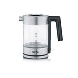 Graef WK300 bollitore elettrico 1 L 2000 W Nero, Acciaio inossidabile, Trasparente