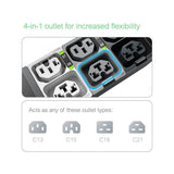 APC NetShelter Rack PDU Advanced unità di distribuzione dell'energia (PDU) 48 presa(e) AC 0U Nero