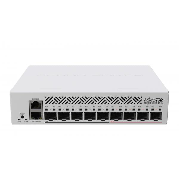 Mikrotik CRS310-1G-5S-4S+IN switch di rete Gestito L3 Supporto Power over Ethernet [PoE] 1U (MikroTik CRS310 Cloud Router Switch - CRS310-1G-5S-4S+IN [RouterOS L5])