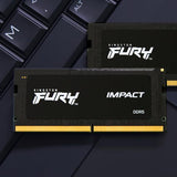 KINGSTON FURY IMPACT MEMORIA RAM 1x8GB 4.800MHZ TIPOLOGIA DDR5 TECNOLOGIA SO-DIMM BLACK