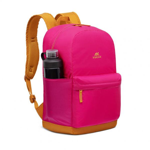 RIVACASE 5561 MESTALLA ZAINO PER NOTEBOOK DA 15.6" IN POLIESTERE TASCHE LATERALI E TASCA FRONTALE ROSA