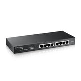 Zyxel GS1915-8 Gestito L2 Gigabit Ethernet [10/100/1000] Nero (Zyxel GS1915 Series GS1915-8 - Switch - managed - smart - 8 x 10/100/1000 - desktop, wall-mountable)
