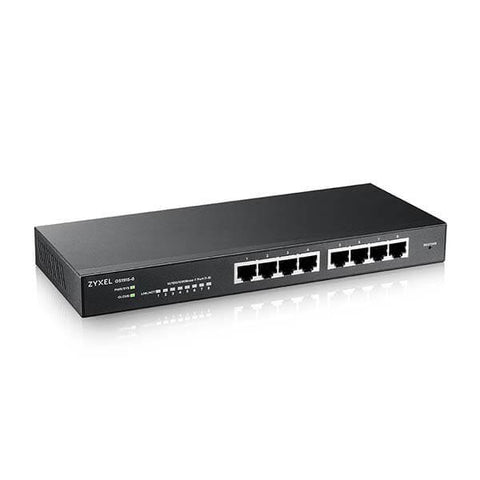 Zyxel GS1915-8 Gestito L2 Gigabit Ethernet [10/100/1000] Nero (Zyxel GS1915 Series GS1915-8 - Switch - managed - smart - 8 x 10/100/1000 - desktop, wall-mountable)