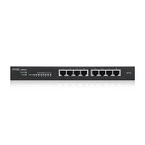 Zyxel GS1915-8 Gestito L2 Gigabit Ethernet [10/100/1000] Nero (Zyxel GS1915 Series GS1915-8 - Switch - managed - smart - 8 x 10/100/1000 - desktop, wall-mountable)