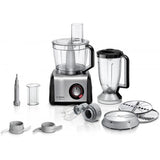 Bosch MC812M814 robot da cucina 1250 W 3,9 L Nero, Acciaio inossidabile, Trasparente