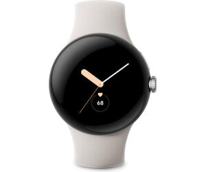 Watch Google Pixel Watch LTE 41mm Polished Silver Case with Sport Band - Chalk (GA04305-GB)