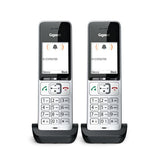 Gigaset COMFORT 500HX duo Telefono analogico/DECT Identificatore di chiamata Nero, Argento