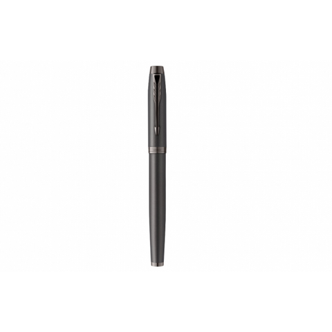 PARKER IM MONOCHROME PENNA ROLLER PUNTA F FUSTO GRIGIO SCURO INCHIOSTRO NERO CONFEZIONE REGALO