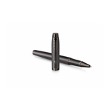 PARKER IM MONOCHROME PENNA ROLLER PUNTA F FUSTO GRIGIO SCURO INCHIOSTRO NERO CONFEZIONE REGALO