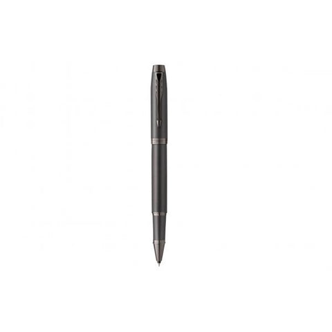 PARKER IM MONOCHROME PENNA ROLLER PUNTA F FUSTO GRIGIO SCURO INCHIOSTRO NERO CONFEZIONE REGALO