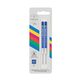 PARKER REFIL PENNA A SFERA PUNTA M INCHIOSTRO BLU CONF 2 PZ.