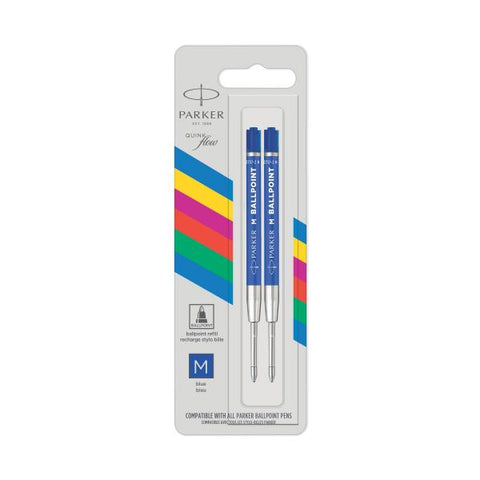 PARKER REFIL PENNA A SFERA PUNTA M INCHIOSTRO BLU CONF 2 PZ.