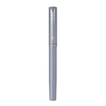 PARKER VECTOR XL PENNA STILOGRAFICA PENNINO M FUSTO ARGENTO BLU PUNTALE CROMATO INCHIOSTRO BLU CONFEZIONE REGALO