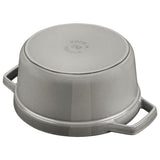 Staub 40509-312-0 padella 5,25 L Rotondo Grafite, Grigio