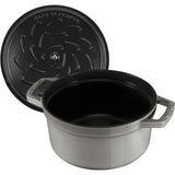 Staub 40509-312-0 padella 5,25 L Rotondo Grafite, Grigio