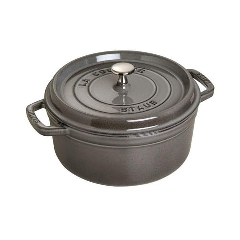 Staub 40509-312-0 padella 5,25 L Rotondo Grafite, Grigio
